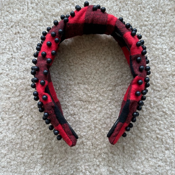 NWOT CosaBella Buffalo Plaid with Black  Pearls - Picture 4 of 8